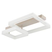 LED-Deckenleuchte 3000k, 24w - Sandfarben/Transparent, Design, Kunststoff/Metall (53/33/12,3cm) - Globo