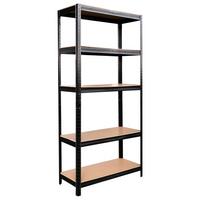 Schwerlastregal Simon 180x120x40 cm - Schwarz, KONVENTIONELL, Holzwerkstoff/Metall (180/120/40cm) - Homezone