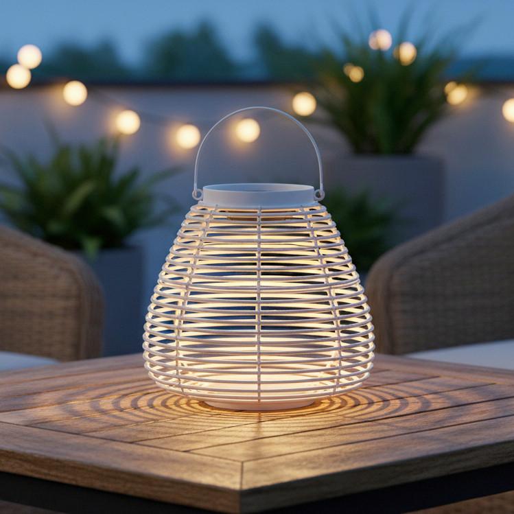 VENKOVNÍ SVÍTIDLO ANINA - bílá, Moderní, kov/plast (31/29/31cm) - Bessagi Garden