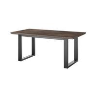 Esstisch Largo Eichefarben L: 160 Cm - Eichefarben/Schwarz, Design, Holzwerkstoff/Metall (160/81/77cm) - MID.YOU