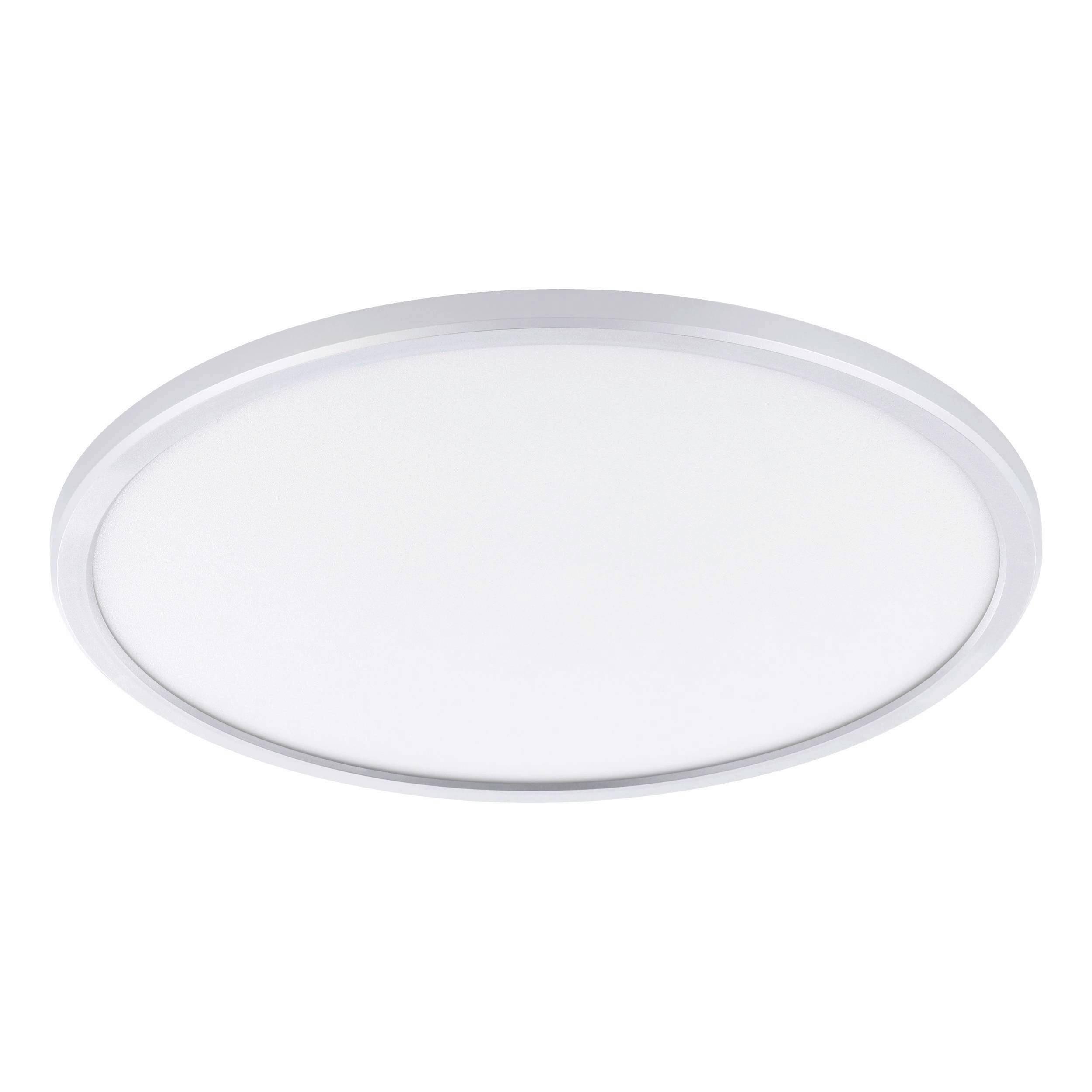 LED-Deckenleuchte 75797_campaspero 2 - Silberfarben/Weiß, KONVENTIONELL, Kunststoff (42/2,5cm) - Eglo