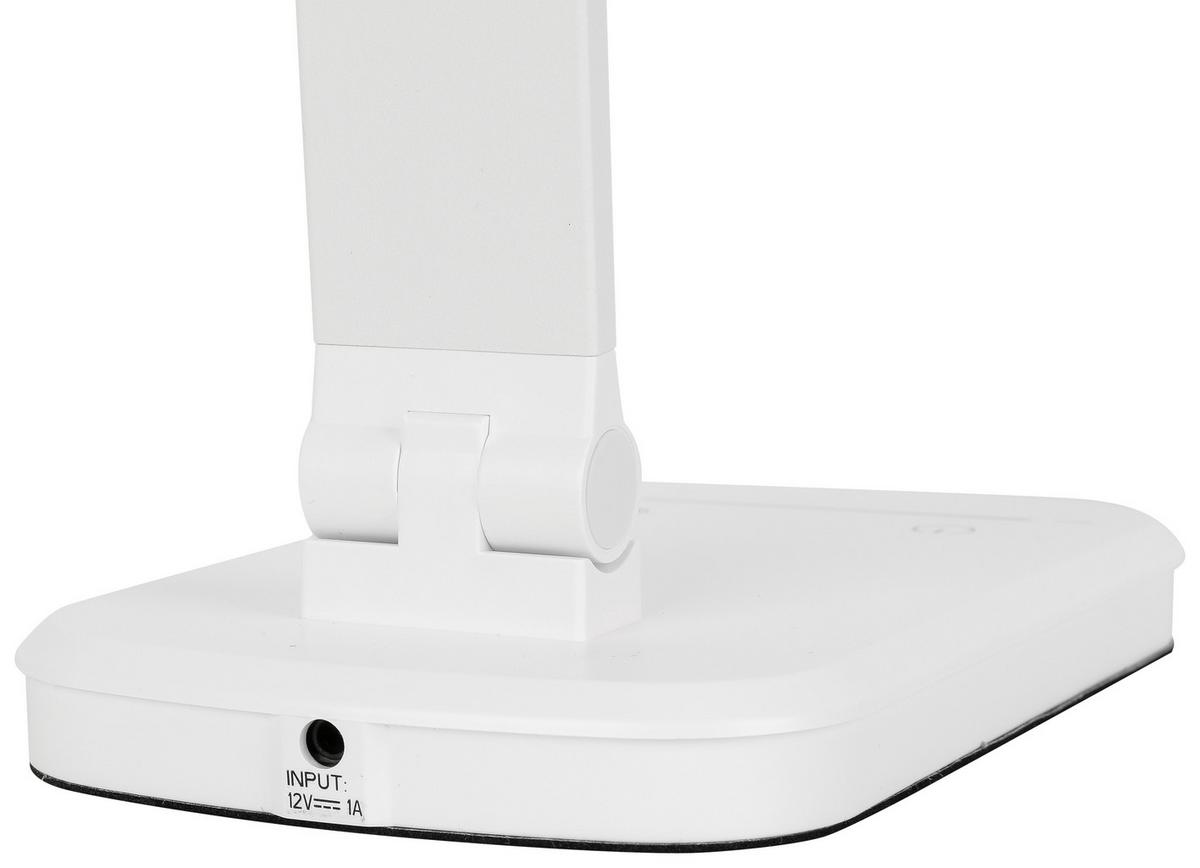 Stolní LED svítidlo TOMI - bílá, Moderní, kov/plast (38,5/10,2/35,9cm) - Mömax