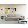 Bigsofa Bourbon, Grau B: 264 cm - Schwarz/Grau, MODERN, Textil (264/84/125cm) - Trendmanufaktur