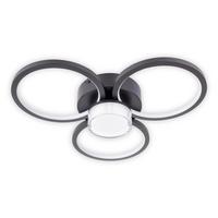 Led-deckenleuchte 1403822 Cimo - Schwarz/Weiß, KONVENTIONELL, Kunststoff/Metall (43.6/9.5cm) - Näve