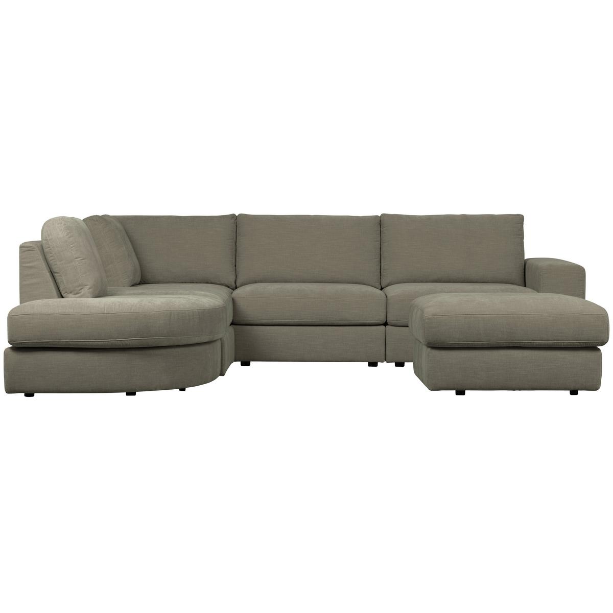 Hocker Family Grau B: 90cm - Schwarz/Grau, Design, Textil (90/43/98cm) - Livetastic