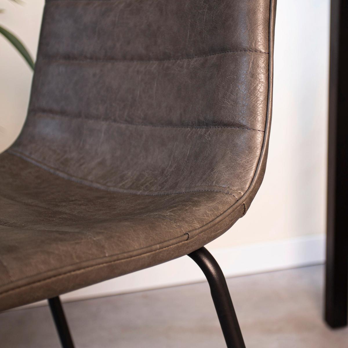 Barhocker-set Milan - Anthrazit/Schwarz, KONVENTIONELL, Kunststoff/Textil (49/98/54,5cm) - MID.YOU