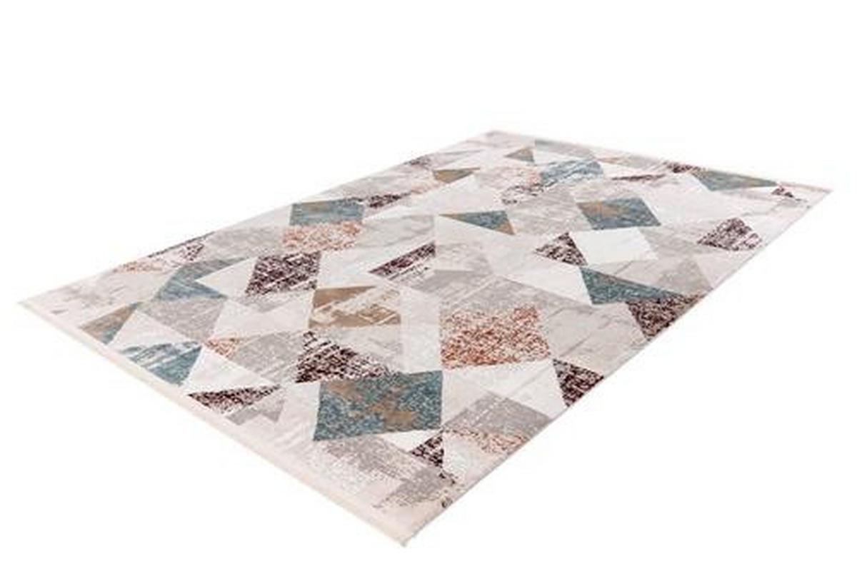 Webteppich Grau/Rosa Akropolis 160x230 cm - Rosa/Grau, Design, Textil (160/230cm) - Kayoom