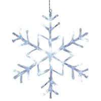 Led-dekoleuchte 410795 Schneeflocke - Weiß, Basics, Kunststoff/Metall (40/1,5/40cm) - Eglo