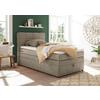 Boxspringbett Mit Topper & Bettkasten 120x200 Tacoma 3 - Sandfarben, KONVENTIONELL, Textil (120/200cm) - MID.YOU