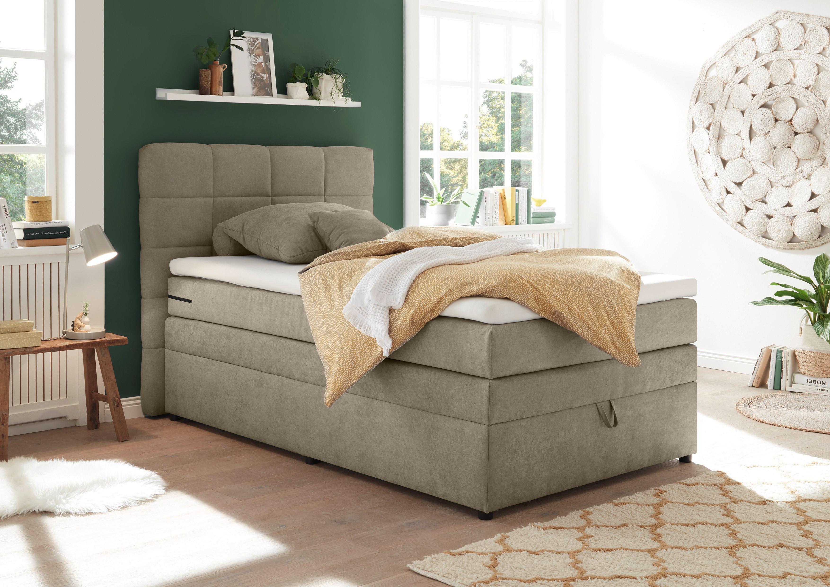 Boxspringbett mit Topper & Bettkasten 120x200 Tacoma 3