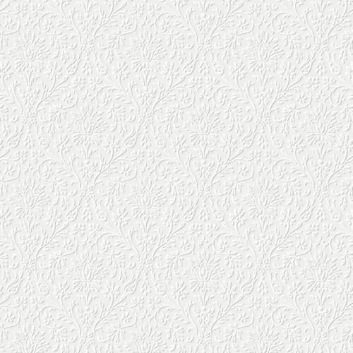 Vliestapete Annecy Paintable - Weiß, Basics, Papier/Kunststoff (52/1005cm)
