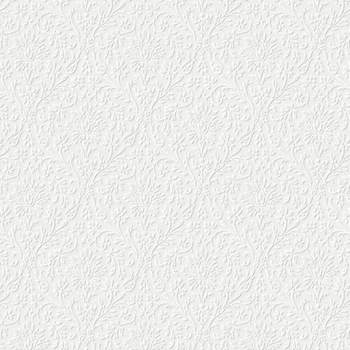 Vliestapete Annecy Paintable - Weiß, Basics, Papier/Kunststoff (52/1005cm)