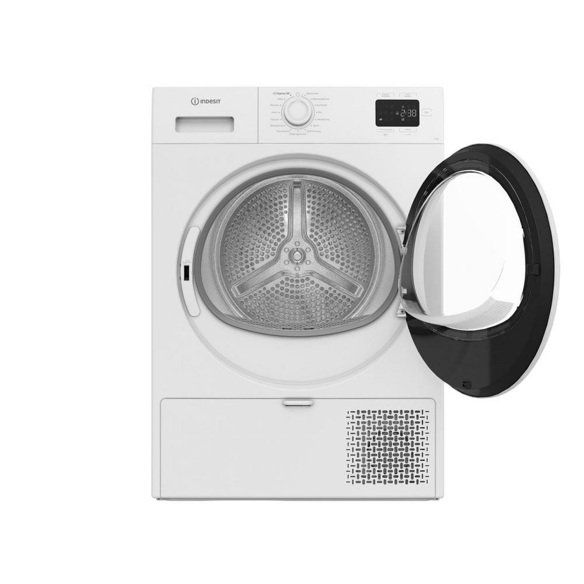 Wärmepumpentrockner TDI 73501 Füllmenge ca. 7 kg, EEKL: E - Weiß, Basics (59,8/84,6/54,5cm) - Indesit