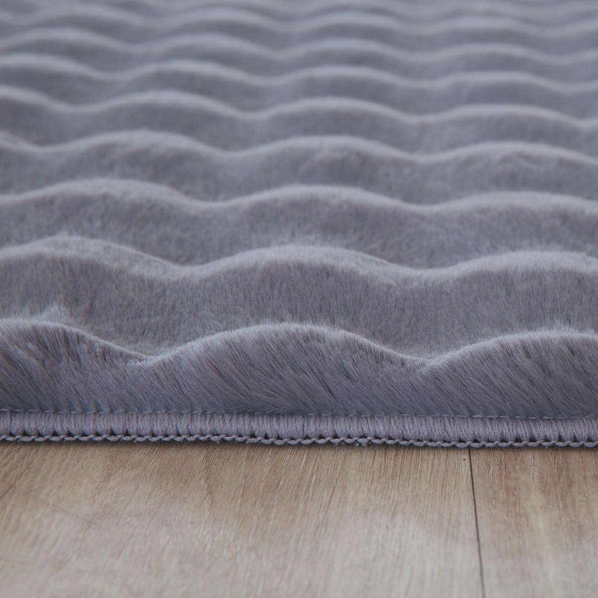 Hochflorteppich, Grau,f: 25mm Ambiance - Grau, Basics, Textil (80/250cm)