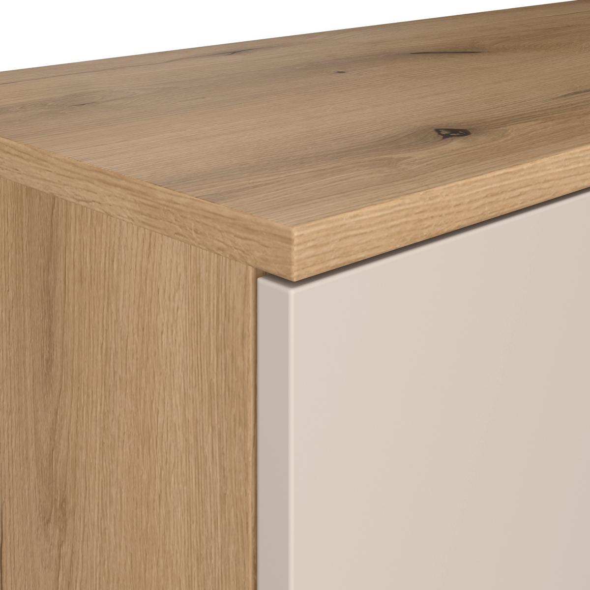 Sideboard Venedig NEW Eichefarben/Kaschmir B: 150 cm - Kaschmir/Eichefarben, MODERN, Holzwerkstoff (150/87/40cm)