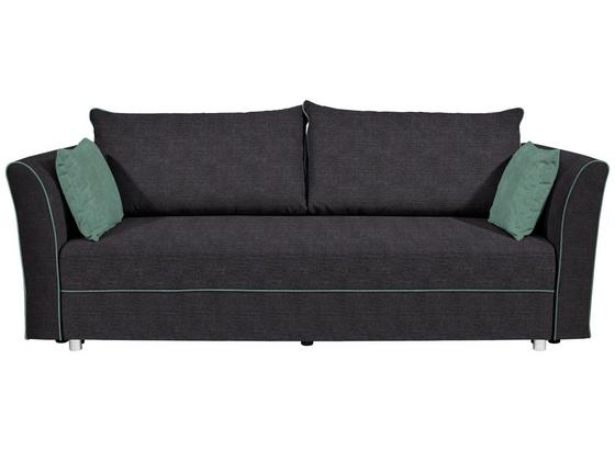 Schlafsofa mit Bettfunktion, Bettkasten und Kissen Zora - Graphitfarben/Mintgrün, LIFESTYLE, Holz/Textil (232/81/99cm) - Luca Bessoni Schlafsofa mit Bettfunktion, Bettkasten und Kissen Zora - Graphitfarben/Mintgrün, LIFESTYLE, Holz/Textil (232/81/99cm) - Luca Bessoni