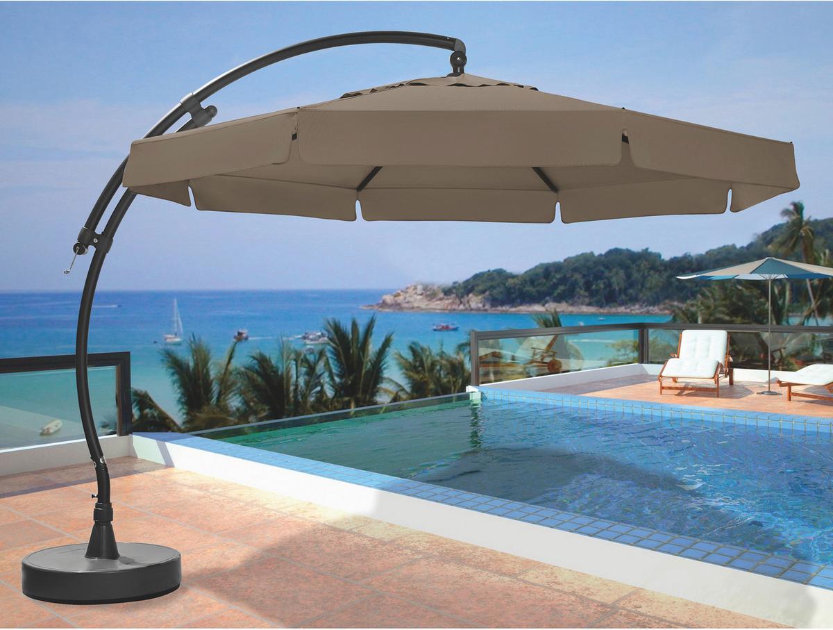 Schirmständer Kunststoff Für Dm: 85 Cm Easy Sun - Anthrazit, KONVENTIONELL, Kunststoff (85cm) - Ambia Garden