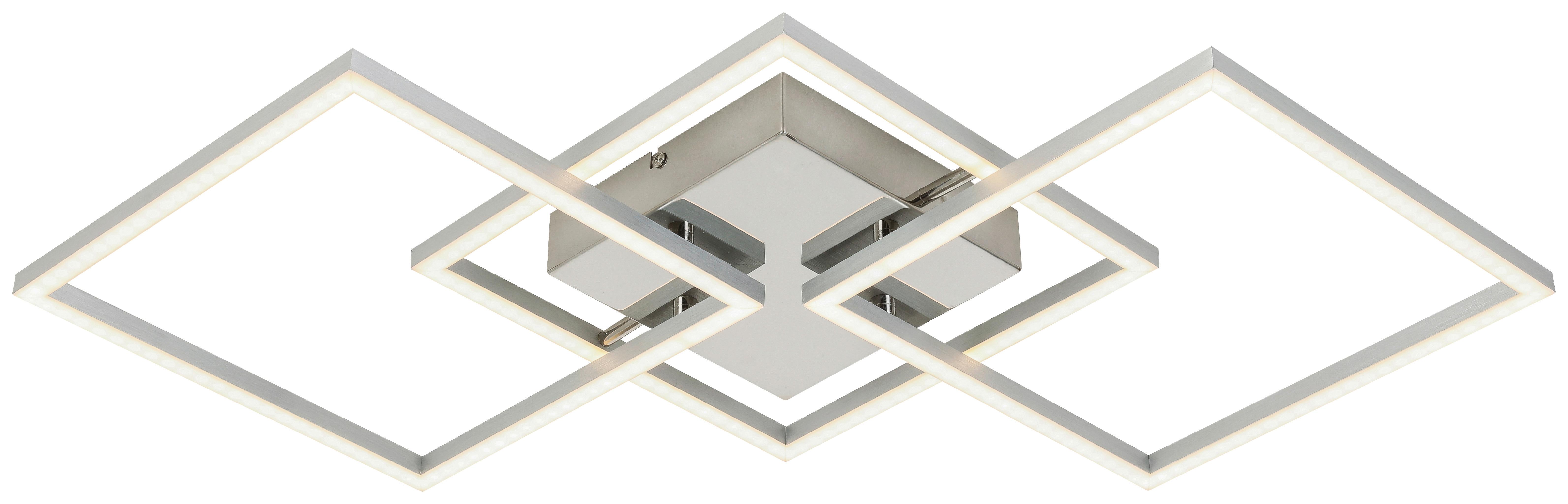 Stropní LED svítidlo OLPÜ, Š: 95cm - barvy hliníku, Moderní, kov/plast (72,4/35,4/5,2cm) - Modern Living