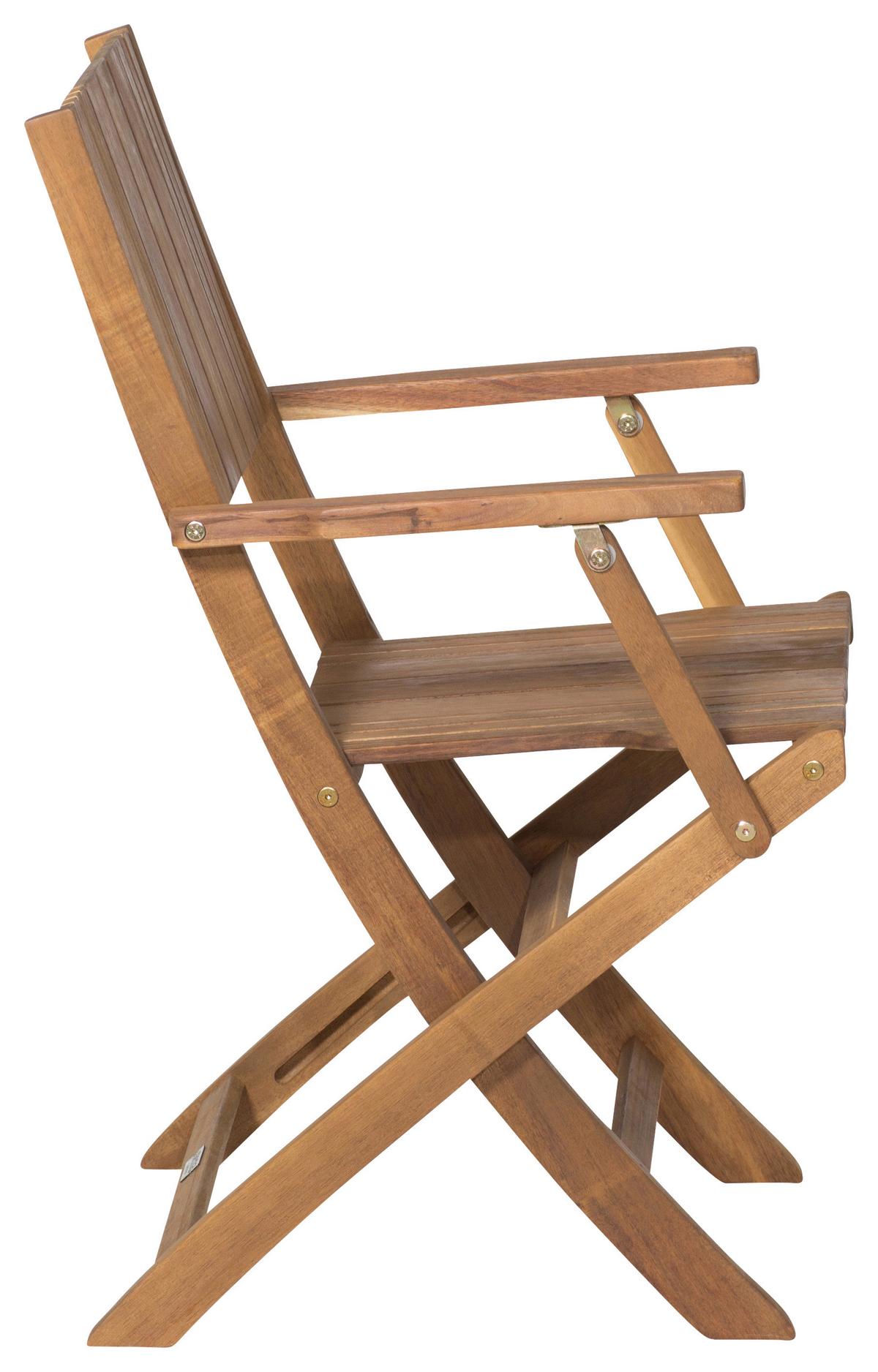 Gartengarnitur 5-Tlg. Falun Echtholz Akazie - Akaziefarben, KONVENTIONELL, Holz - Siena Garden