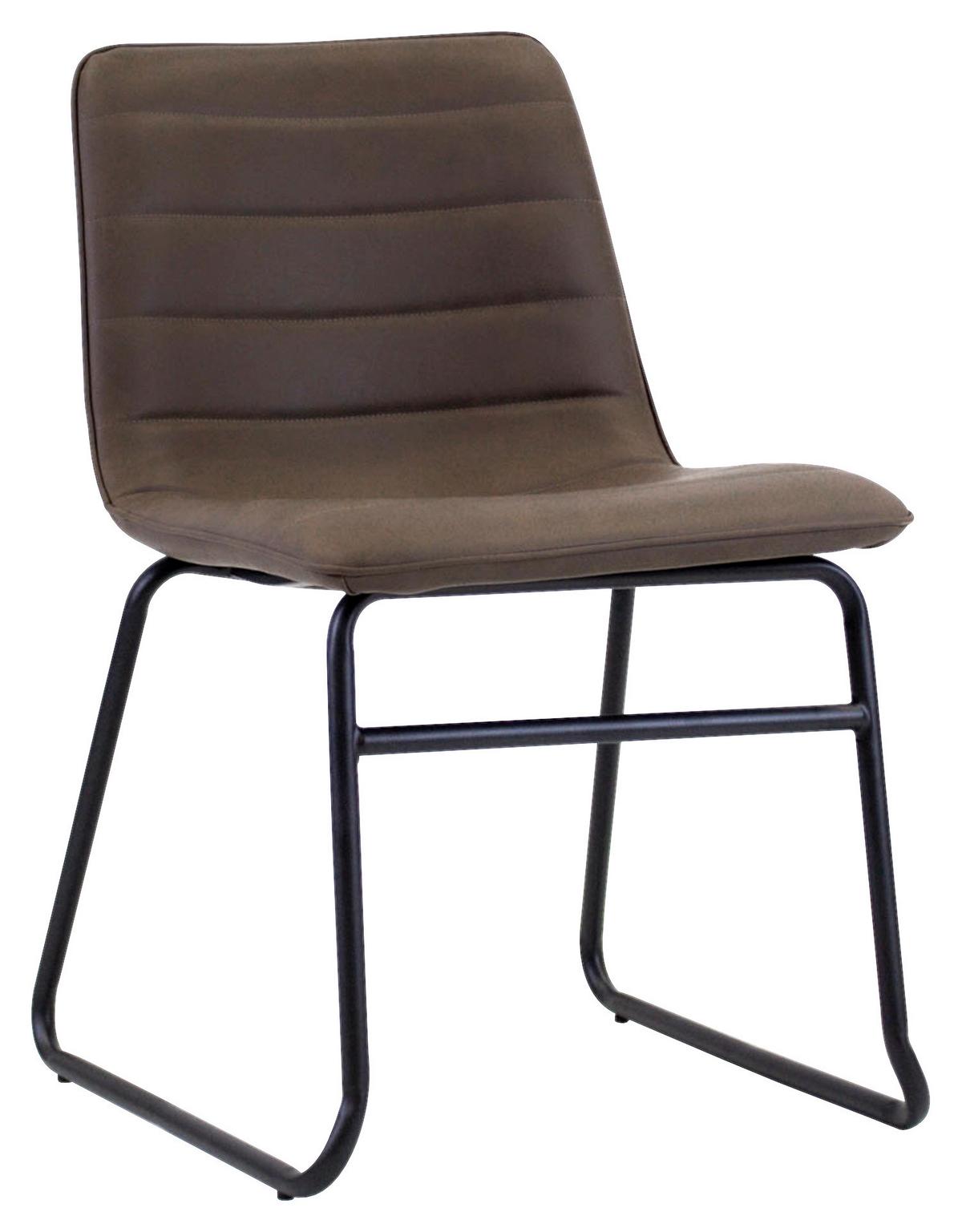 Stuhl Milan - Taupe/Schwarz, KONVENTIONELL, Kunststoff/Textil (48/77/56cm) - MID.YOU