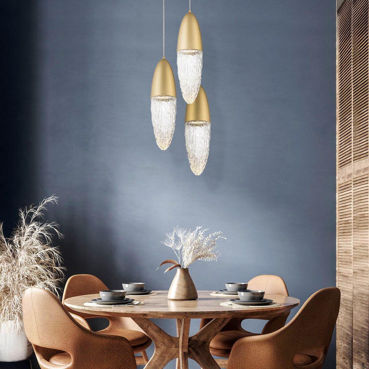 Függeszték Qn-Ecrou-1p-Bg - aranyszínű, Konventionell, üveg/fém (70/16,5/70cm) - Elstead Lighting