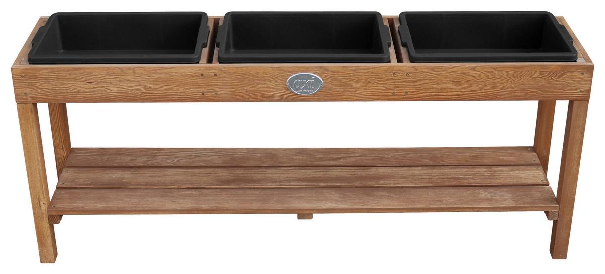 Sand- und Wassertisch A060.080.03 - Blau/Schwarz, KONVENTIONELL, Holz/Kunststoff (124/50/27cm) - Ambia Garden