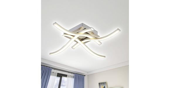 LED-Deckenleuchte Sana L: 48 cm, 1-Flammig - Alufarben, MODERN, Kunststoff/Metall (48/48/10cm) - Luca Bessoni