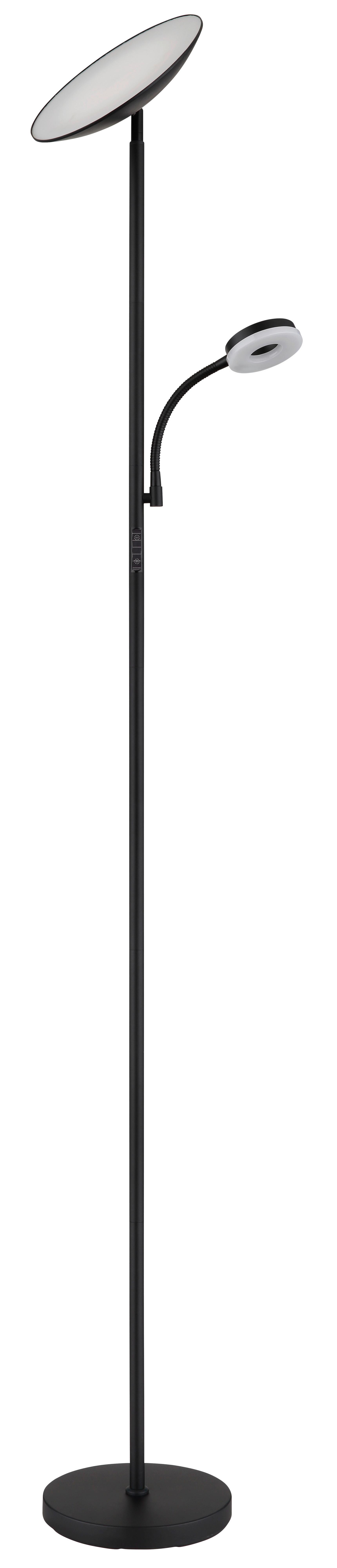 LED-DECKENFLUTER 58011 - Schwarz/Weiß, Design, Kunststoff/Metall (25/179cm) - Globo