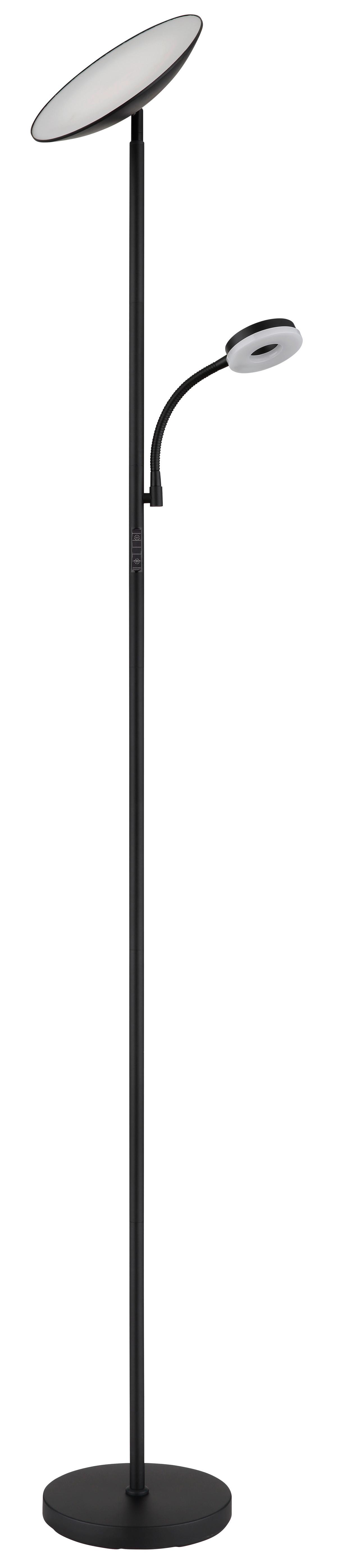 LED-DECKENFLUTER 58011 - Schwarz/Weiß, Design, Kunststoff/Metall (25/179cm) - Globo