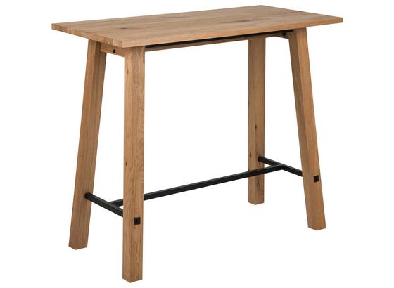 Bartisch Stockholm B: 60 cm Eichefarben - Eichefarben/Schwarz, Design, Holz/Metall (120/60/105cm) - Carryhome Bartisch Stockholm B: 60 cm Eichefarben - Eichefarben/Schwarz, Design, Holz/Metall (120/60/105cm) - Carryhome