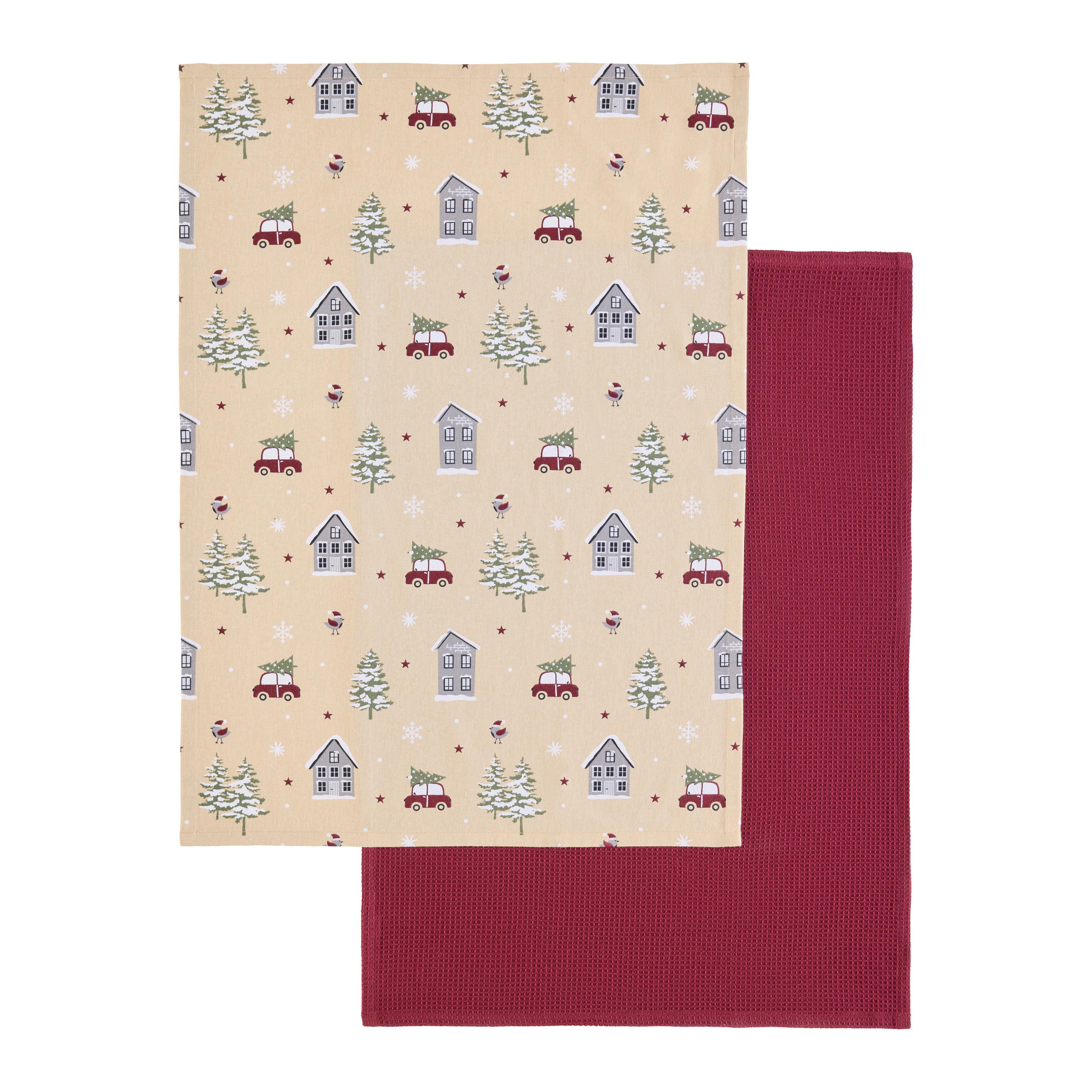 SADA UTIEROK NA RIAD HOME - béžová/červená, Konventionell, textil (50/70cm) - Mömax