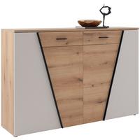 Kommode Venedig B: 160cm Eichefarben/Kaschmir - Kaschmir/Eichefarben, MODERN, Holzwerkstoff (160/110/40cm)