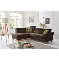 Ecksofa Arngast mokka mit Bettkasten, 194x245 cm - Eichefarben/Beige, KONVENTIONELL, Textil (194/245cm) - Sit & More