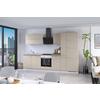 Küchenblock Ip1200 - Creme/Grau, Basics, Holzwerkstoff (310cm) - Impuls