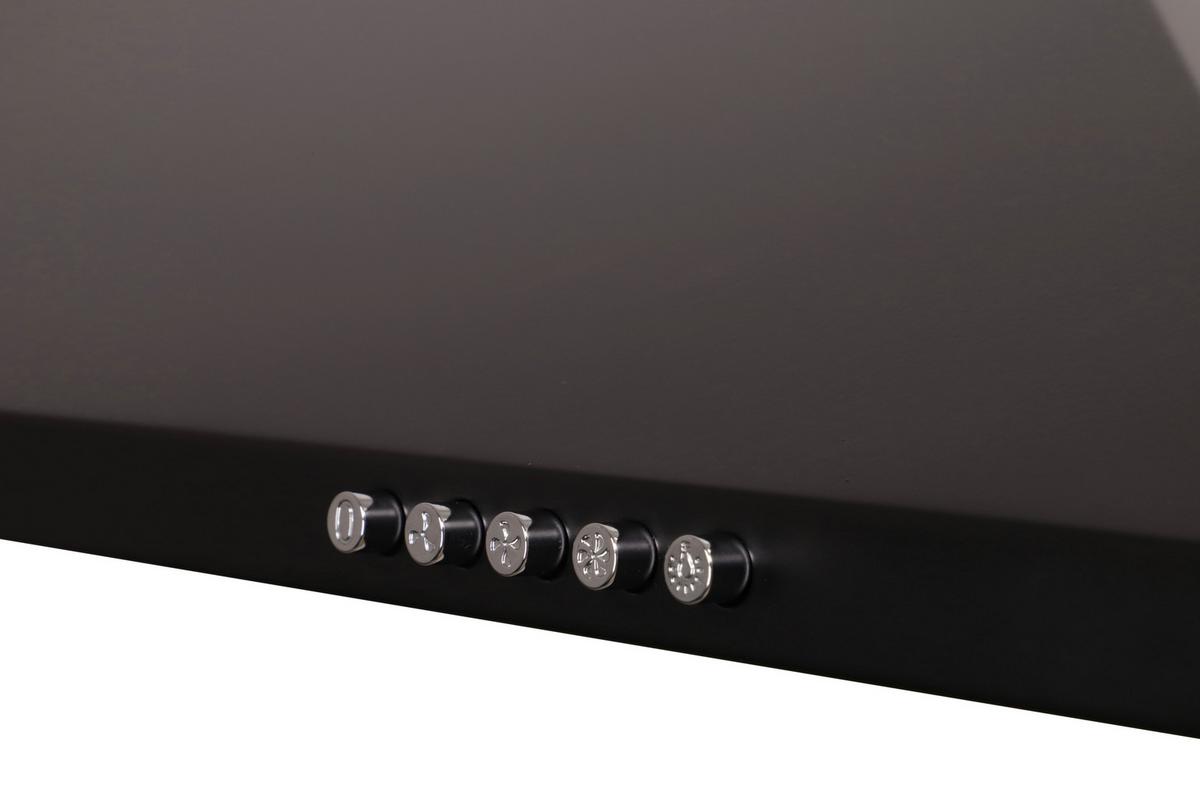 Dunstabzugshaube Respekta Karena Schwarz B:90cm - Schwarz, Basics, Metall (90/58-96/47,5cm) - Respekta