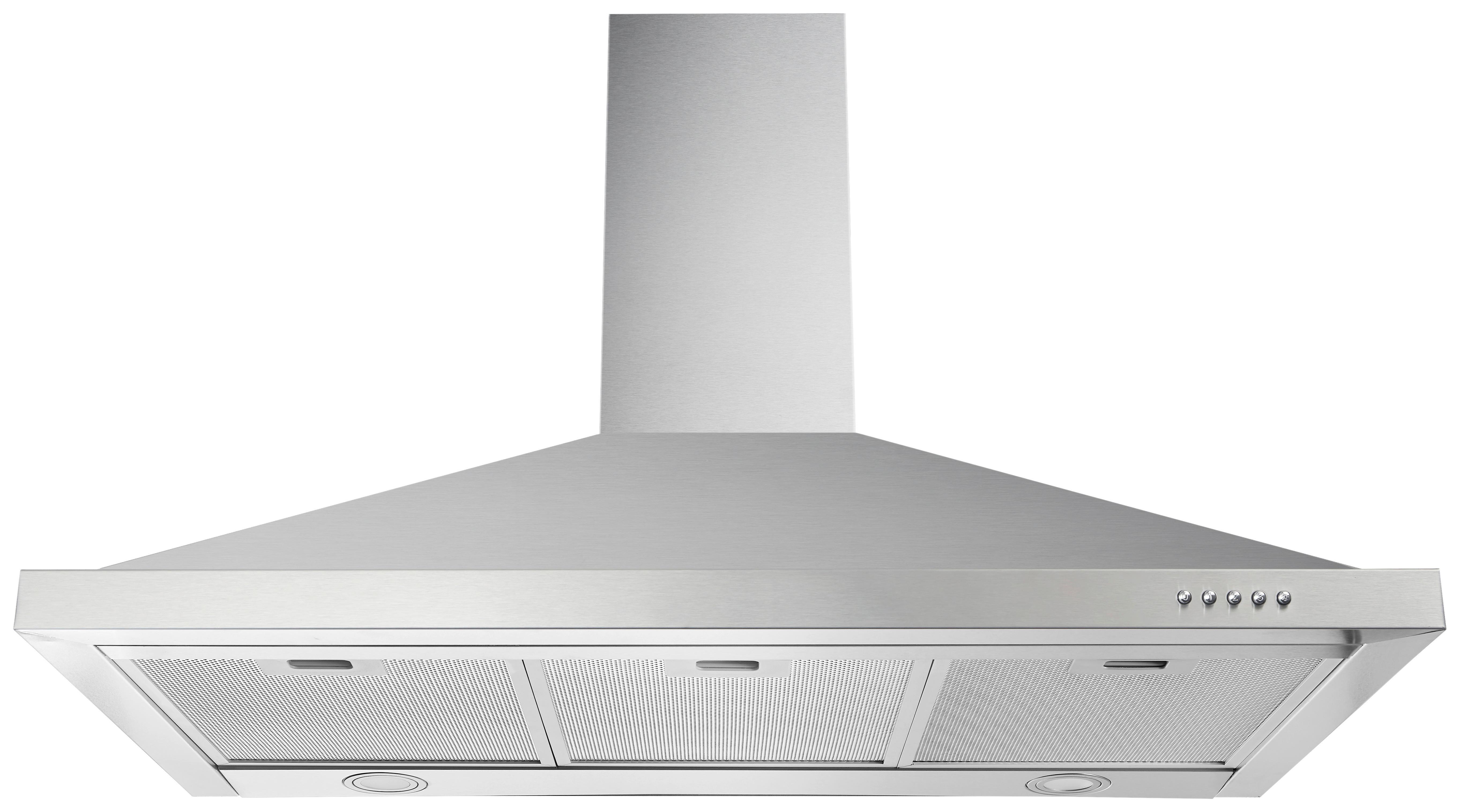 Dunstabzugshaube Respekta Medea 90 Cm - Edelstahlfarben, Trend, Metall (90/63,5-102,5/50cm) - Respekta