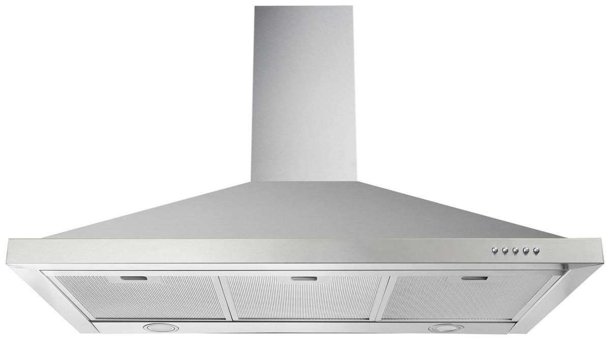 Dunstabzugshaube Respekta Medea 90 Cm - Edelstahlfarben, Trend, Metall (90/63,5-102,5/50cm) - Respekta