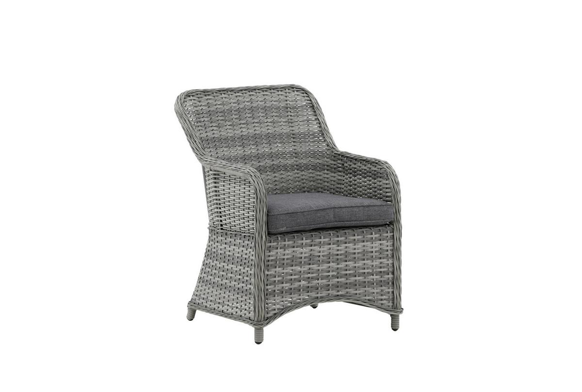 Gartenstuhl-Set Vikelund - Grau, KONVENTIONELL, Textil/Metall (65/92/75cm) - Gardenson