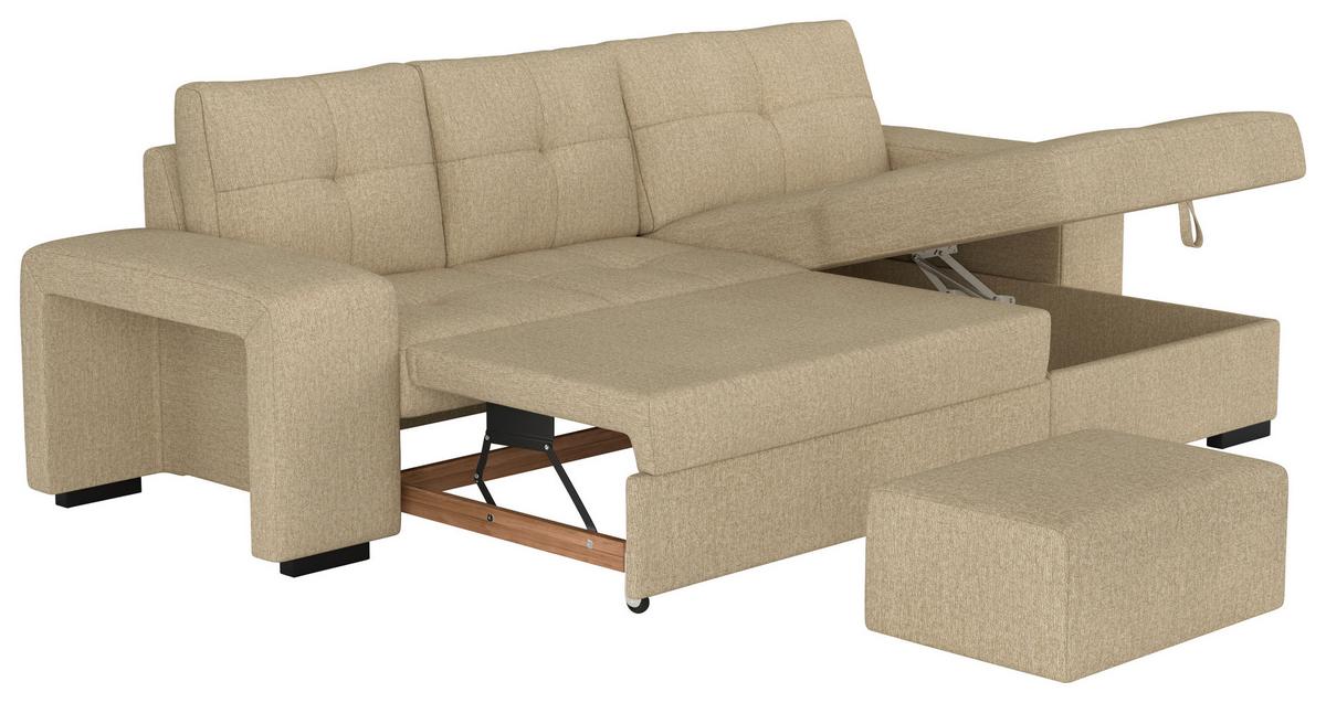 Sarokkanapé Mattina - Modern, textil (268/156cm)