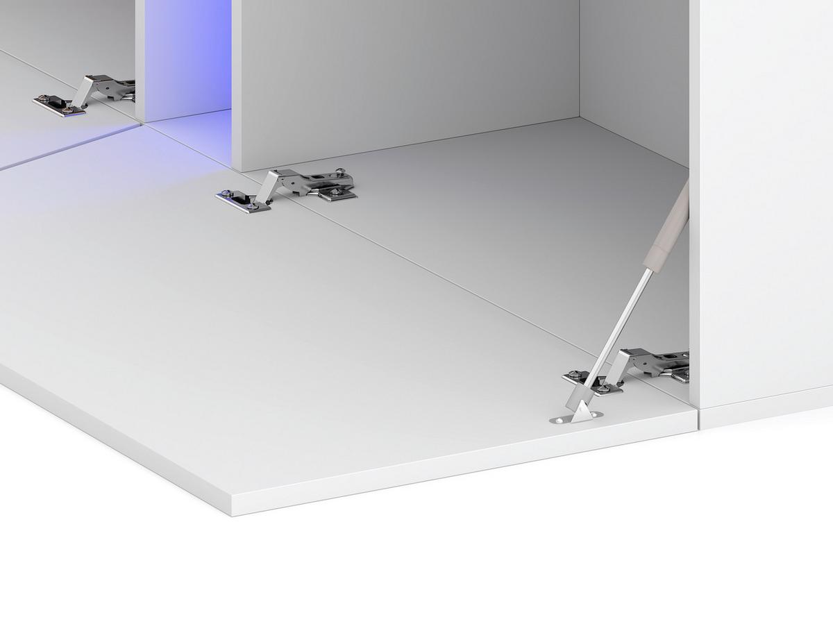 Tv-lowboard Slant 160 B: 160 Cm Weiß - Schwarz/Weiß, Design, Holzwerkstoff (160/35/40cm) - Livetastic