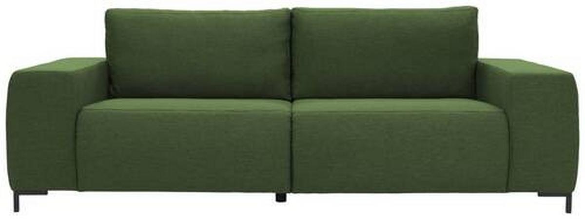 Bigsofa Looks Vi - Schwarz/Grün, Design, Textil (242/88/88cm) - LOOKS by W.Joop