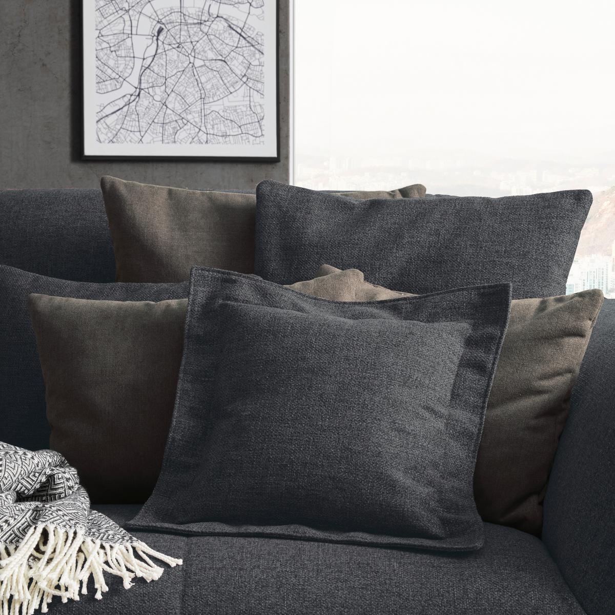 Veľká pohovka TRENDY, antracitová - čierna/antracitová, Modern, kompozitné drevo (260/93/124cm) - Premium Living