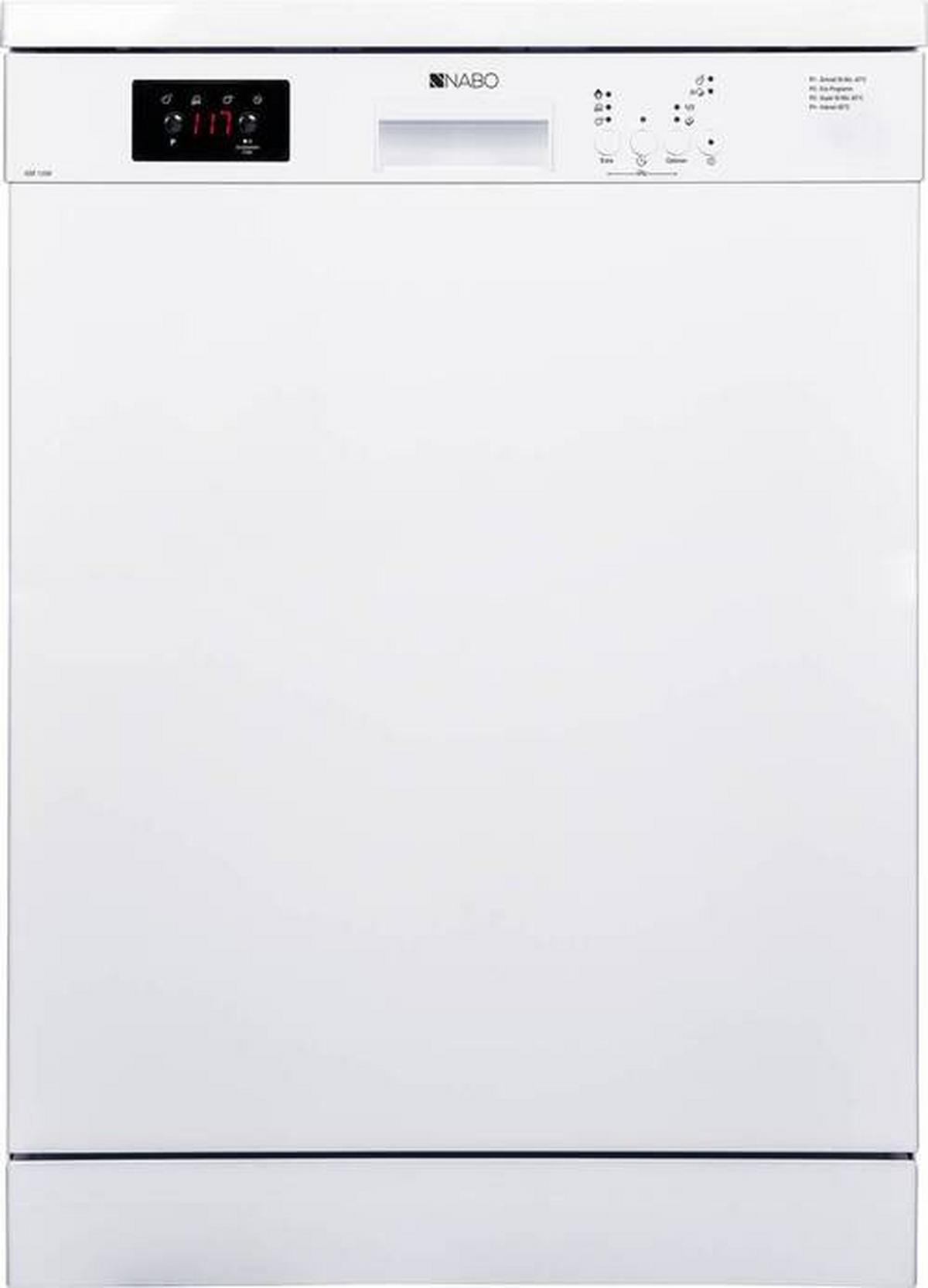 Geschirrspüler Gsf 1251 B: 59,8 cm Freistehend Weiß - Weiß, Basics (59,8/85/59,8cm) - Nabo