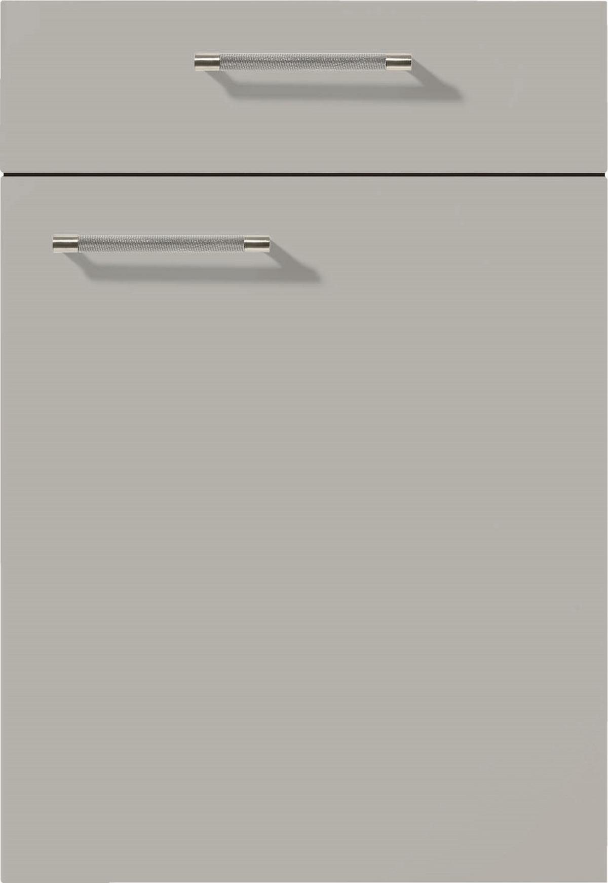 Front: Steingrau Supermatt Front Toronto - Grau, MODERN - Vertico