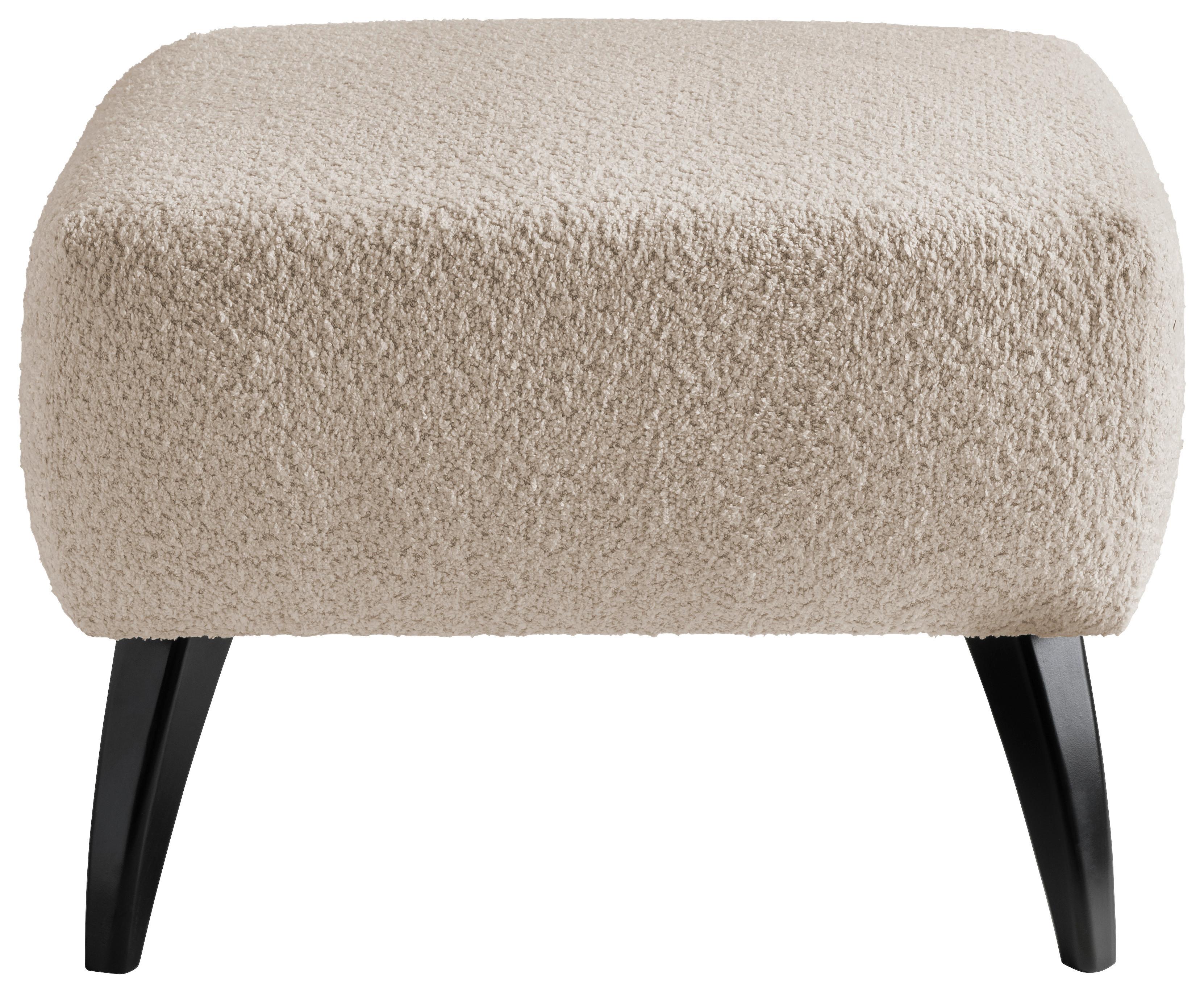 Hocker Colori Beige B: 66 cm - Beige/Schwarz, MODERN, Holz/Textil (66/44/66cm) - MID.YOU