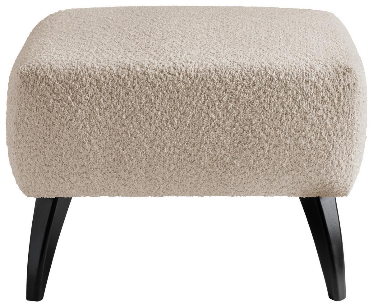 Hocker Colori Beige B: 66 cm - Beige/Schwarz, MODERN, Holz/Textil (66/44/66cm) - MID.YOU