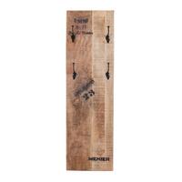 GARDEROBENPANEEL Naturfarben/Schwarz B: 35cm - Schwarz/Naturfarben, Design, Holz/Metall (35/110/8cm) - MID.YOU