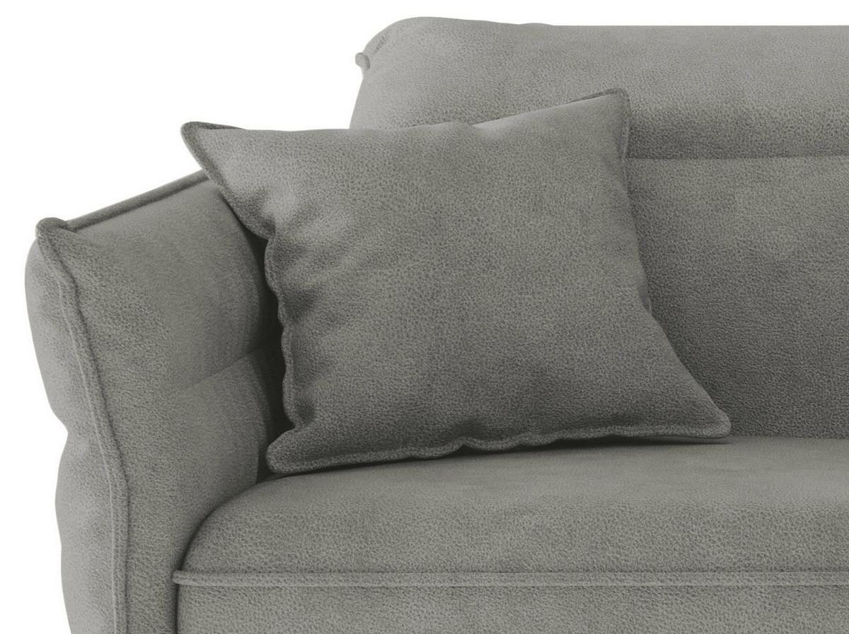 Sitzgarnitur Jakarta - Edelstahlfarben/Grau, Design, Textil (265/185cm) - Livetastic
