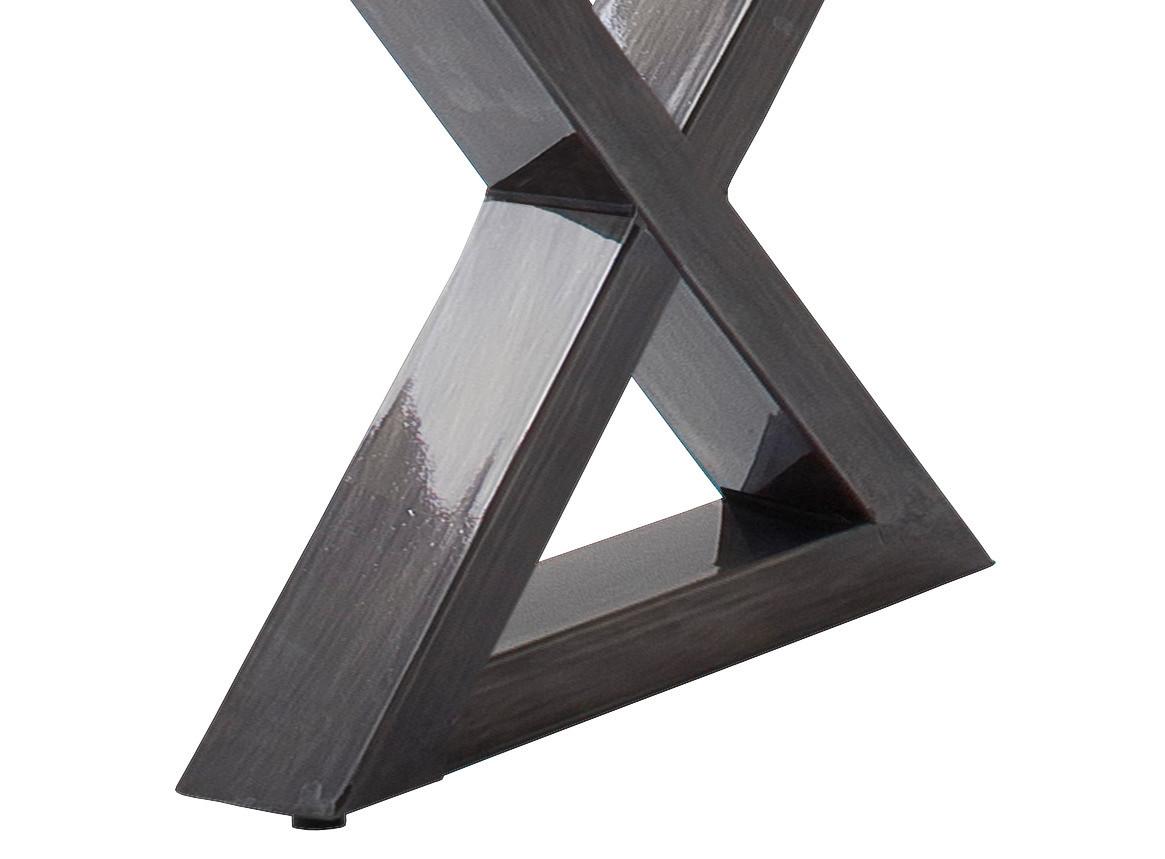 Couchtisch Holz Massiv Cartagena Walnuss/nickelfarben - Walnussfarben/Nickelfarben, MODERN, Holz/Metall (110/45/70cm)