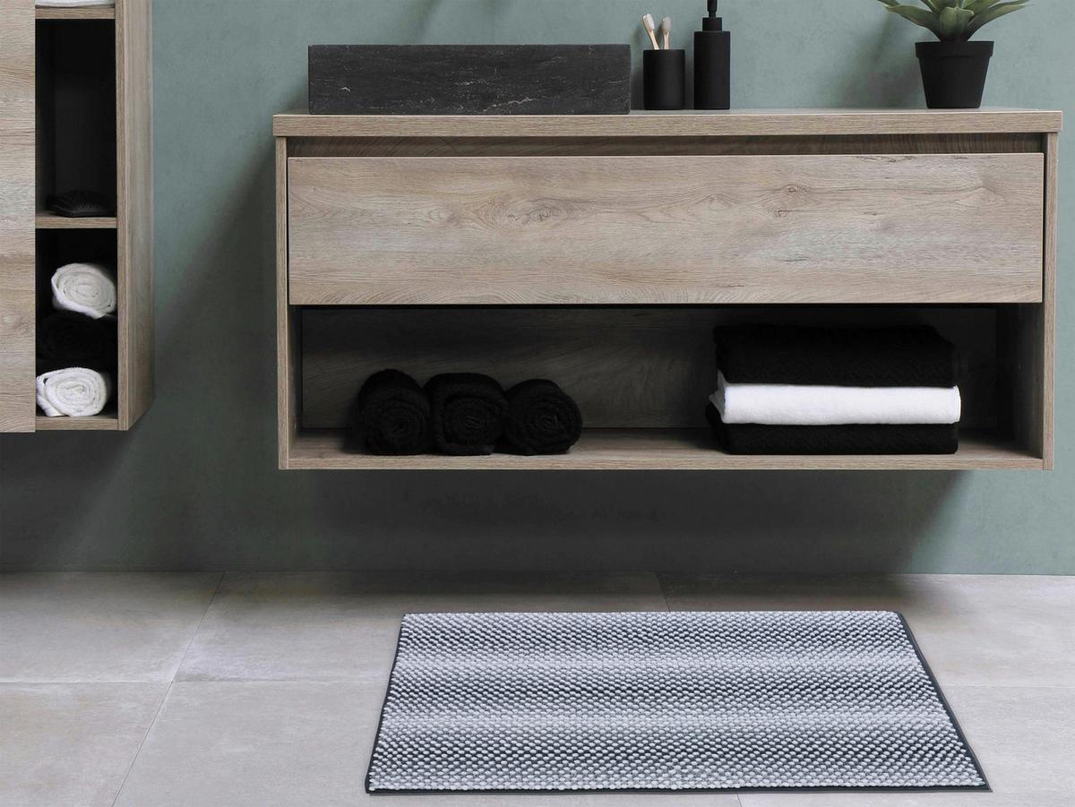 Badematte Doris - Anthrazit, MODERN, Textil (50/80cm) - Luca Bessoni